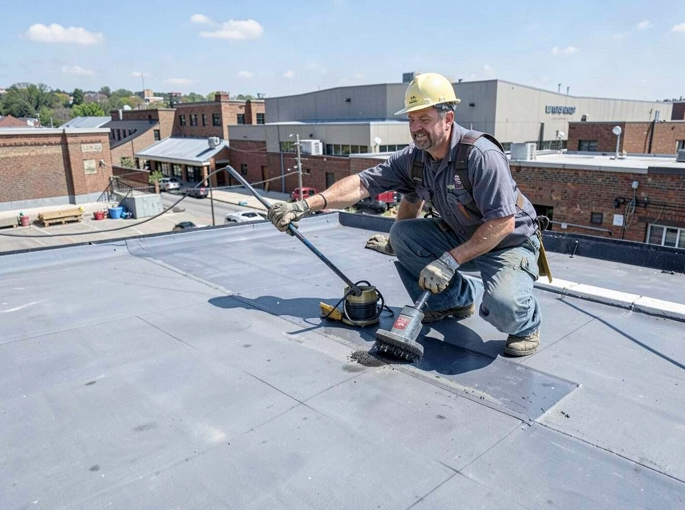 Commercial Flat Roof Repair in Utica